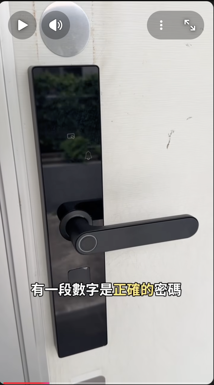 安全密碼鎖-防偷窺輸入功能示範